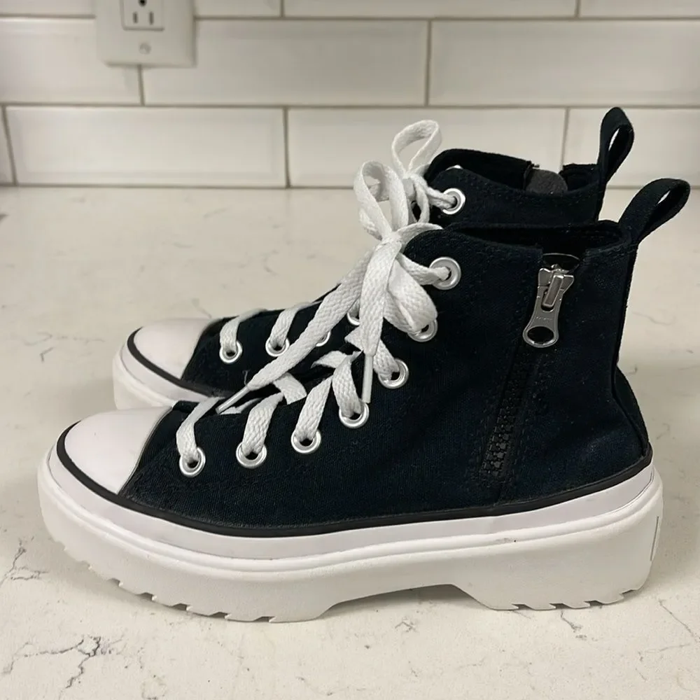 Converse Chuck Taylor All Star Lugged Lift Girls' Grade School Size 2 Black